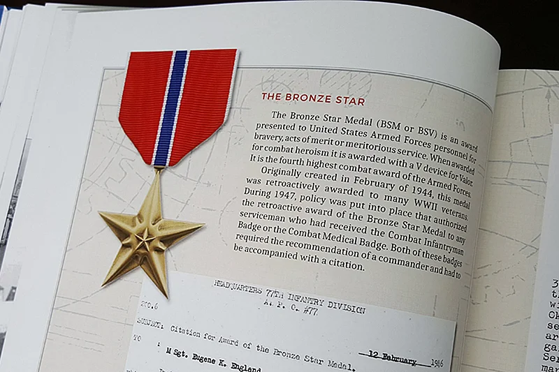 For his service in the Battle of Okinawa, Gene was awarded a Bronze Star.