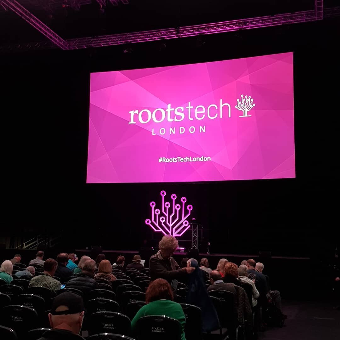 We're here! Tom's up first today, with &quot;Capturing Family Stories in Video Clips&quot; at 14:00. I'm here early to attend the first class, I'm so excited. What a great conclusion to our #epicfamilyhistorytour ! #rootstechlondon #picturesandstorie