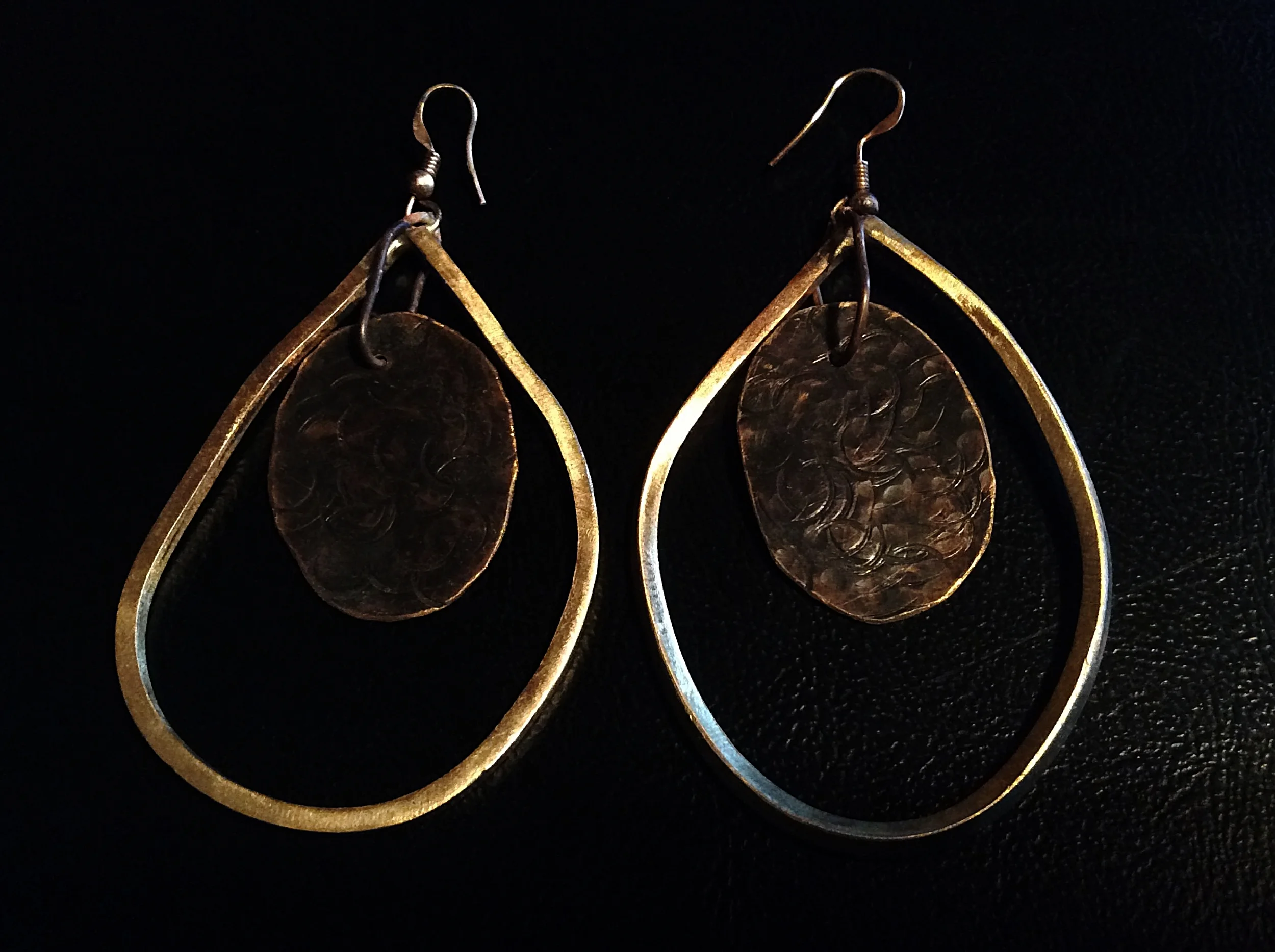 Brass Earrings ($80)