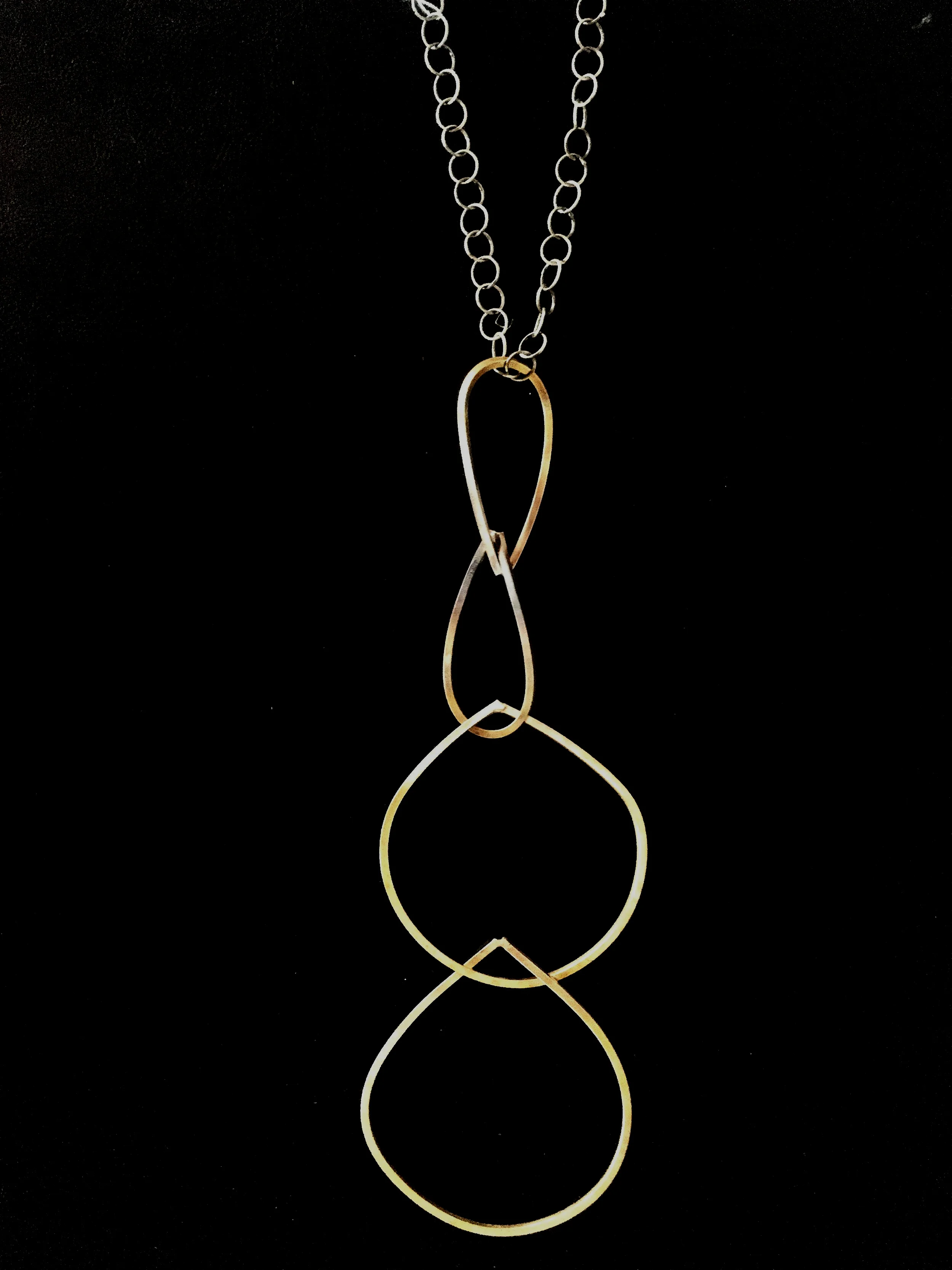 Brass Hoop Necklace ($115)