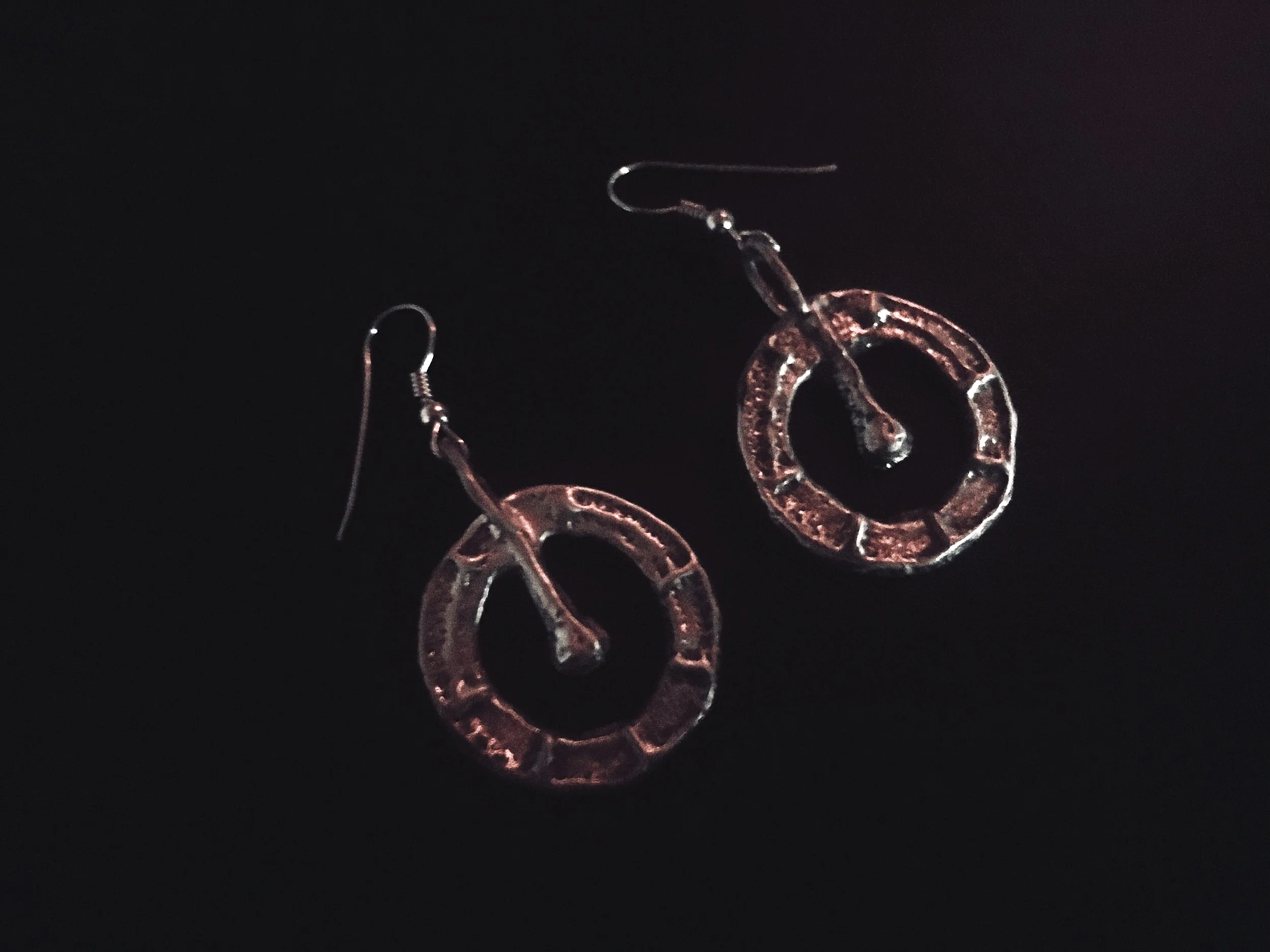 Sterling Silver Tufa Cast Earrings ($135)