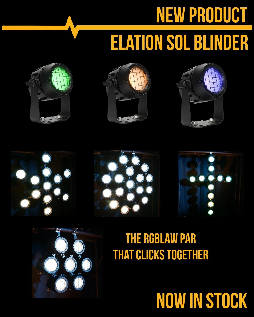 With its sleek and modern aesthetic, SŌL I BLINDER seamlessly integrates into any stage or event setting, offering limitless creative potential. What sets SŌL apart is its ingenious modular design, offering endless possibilities for configuration and