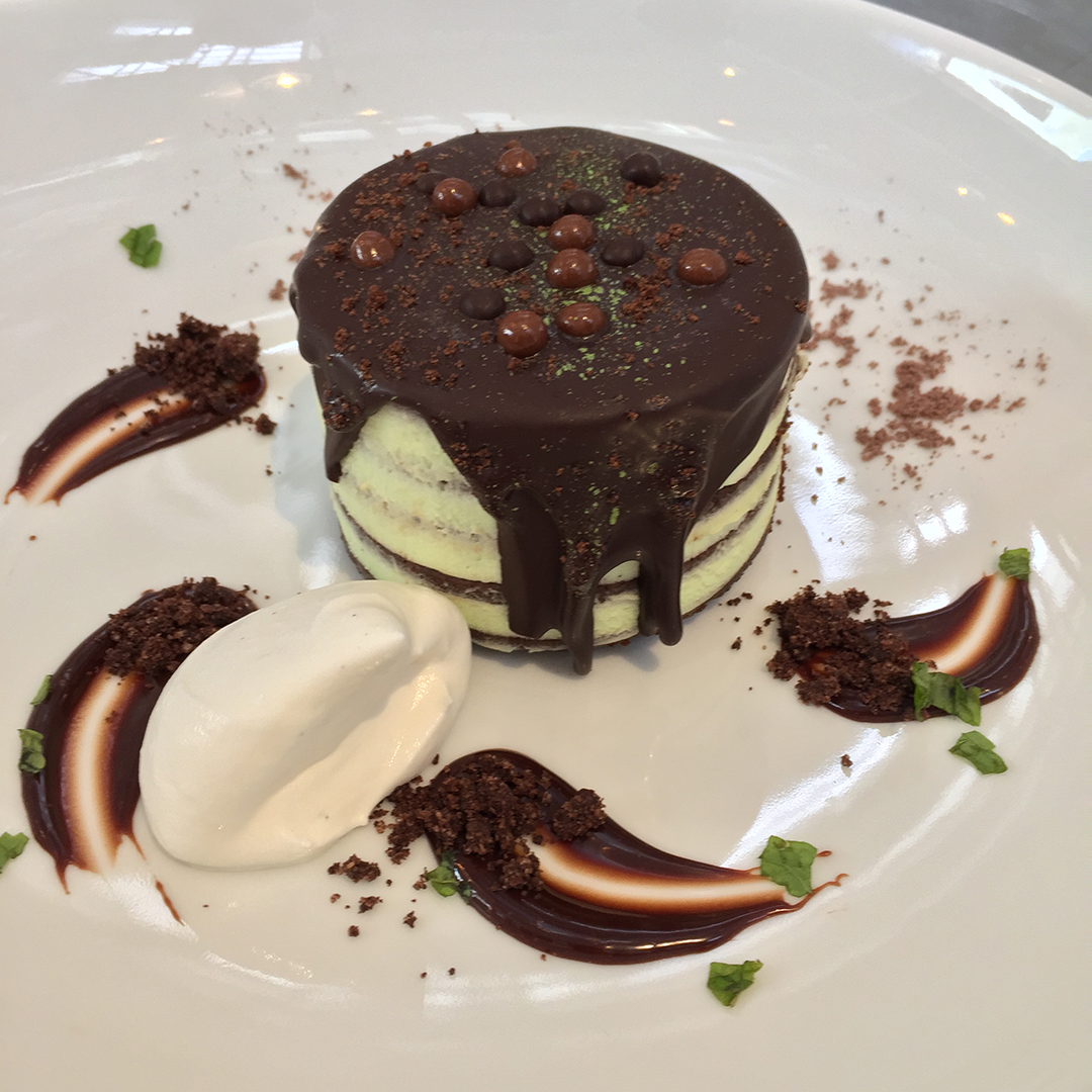 Grasshopper chocolate cake