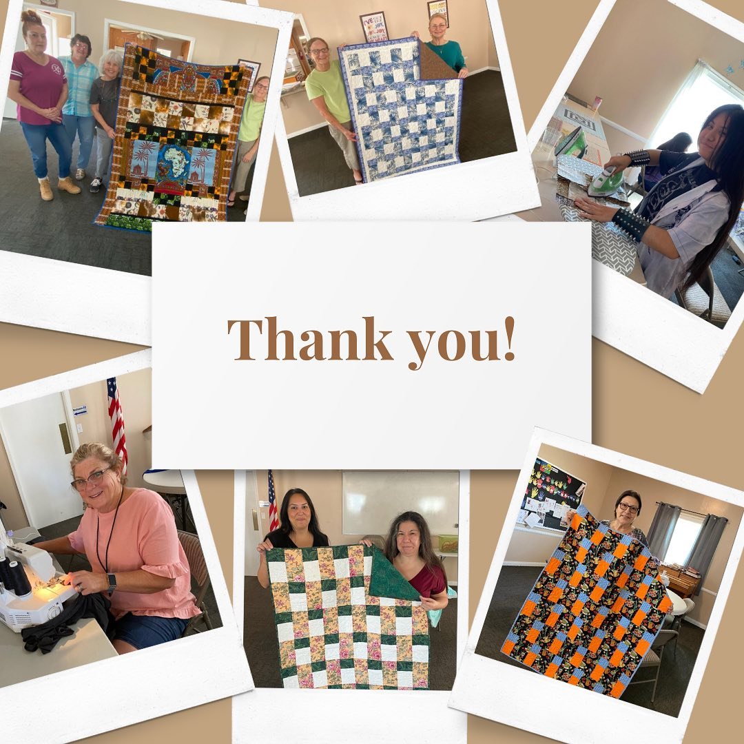 We want to take a moment to thank this wonderful ladies who have been making quilts, lymphedema pillows, and turbans for our patients. &hearts;️ Thank You!!! #imperialvalley #morethanadonation