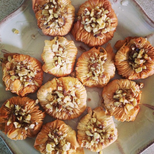 My attempt at Baklava. Courtesy of Talinn D. 