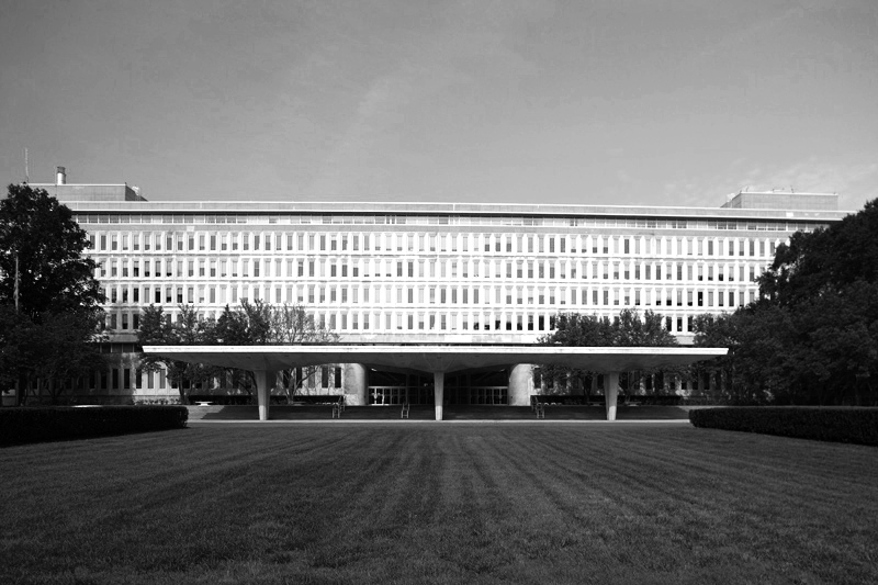 The Original Central Intelligence Agency Headquarters Building in Langley on the virginia side of the Potomac river was FINISHED in 1962