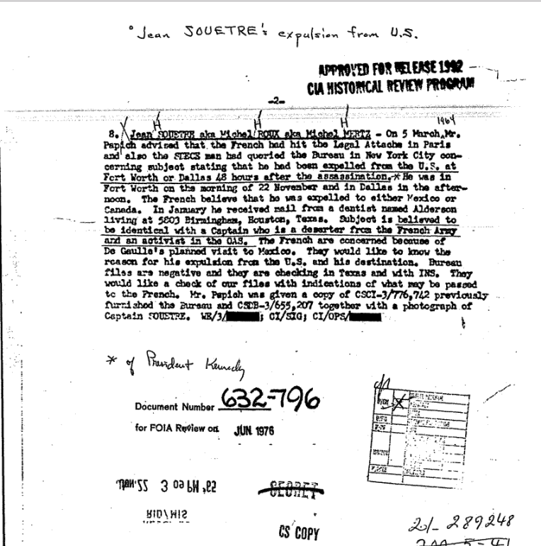 Souetre Claims that he was Expelled from the United States.