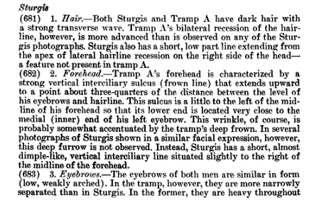 HSCA COmparison and analysis of TRAMP A and Sturgis
