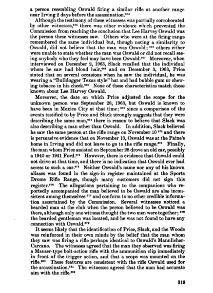 Inconsistencies Forced Officials to Dismiss CLaims that Oswald visited a Firing Range