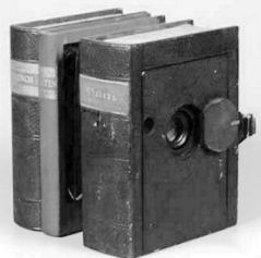 False books used to conceal a spy camera