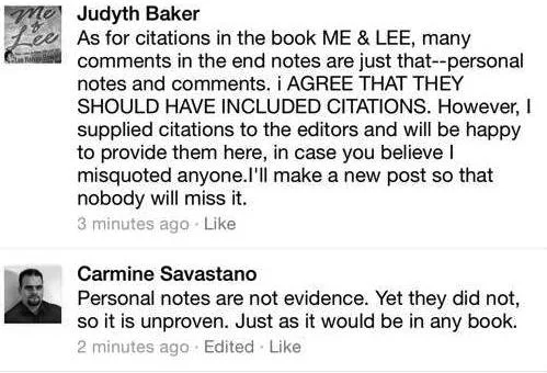My exchange with Judyth V. Baker Regarding her assertion that Public Claims are verifiable Sources