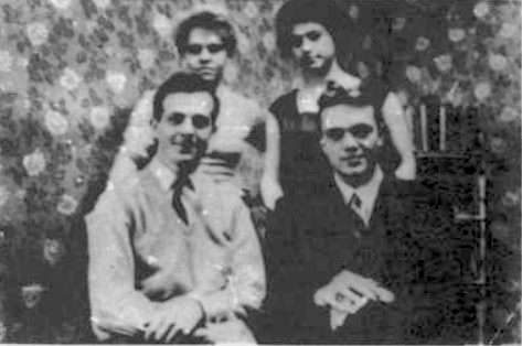 Lee Harvey OSwald is photographed sitting with friends during his Time in Russia