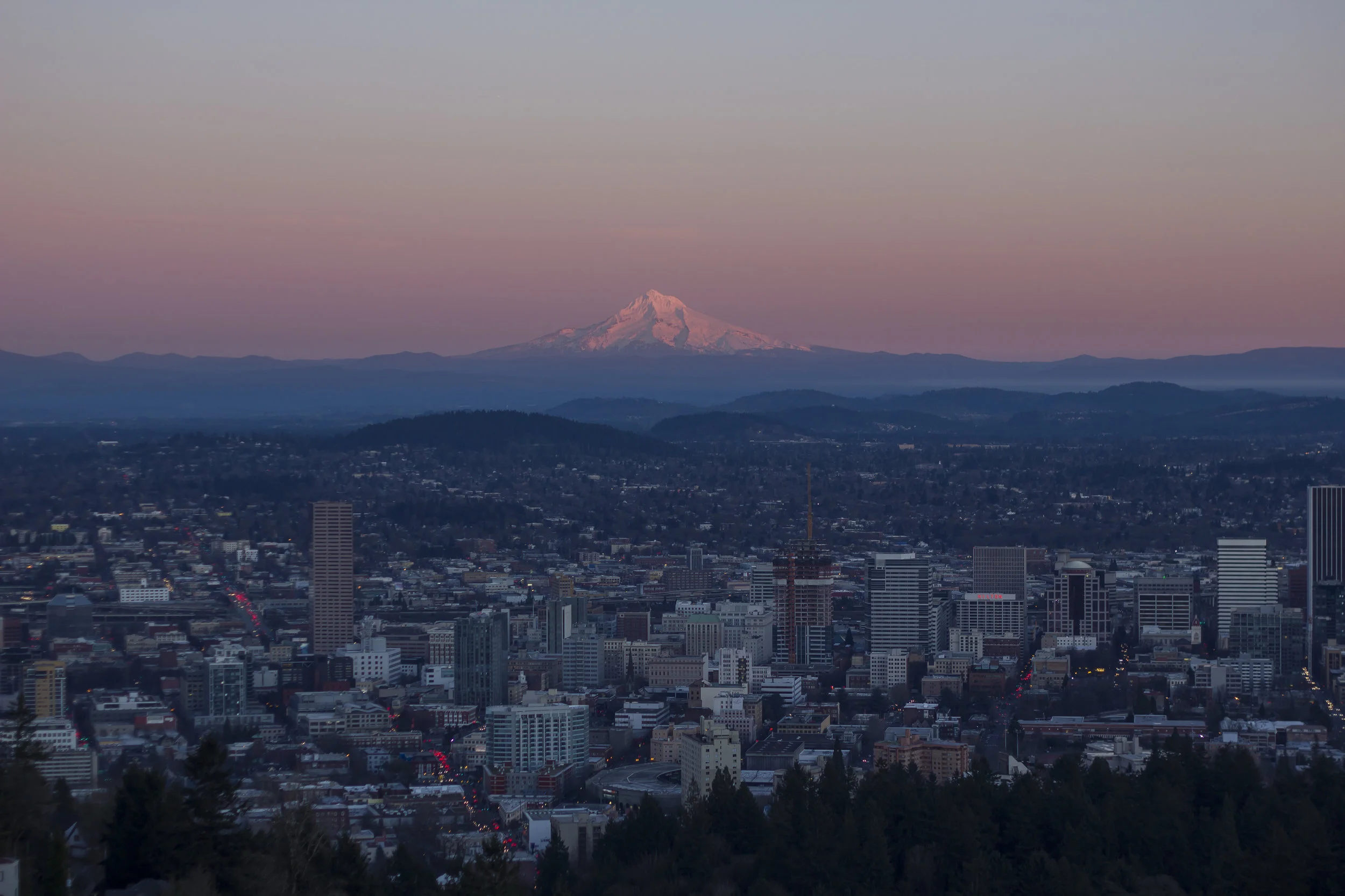 Dusk in Portland