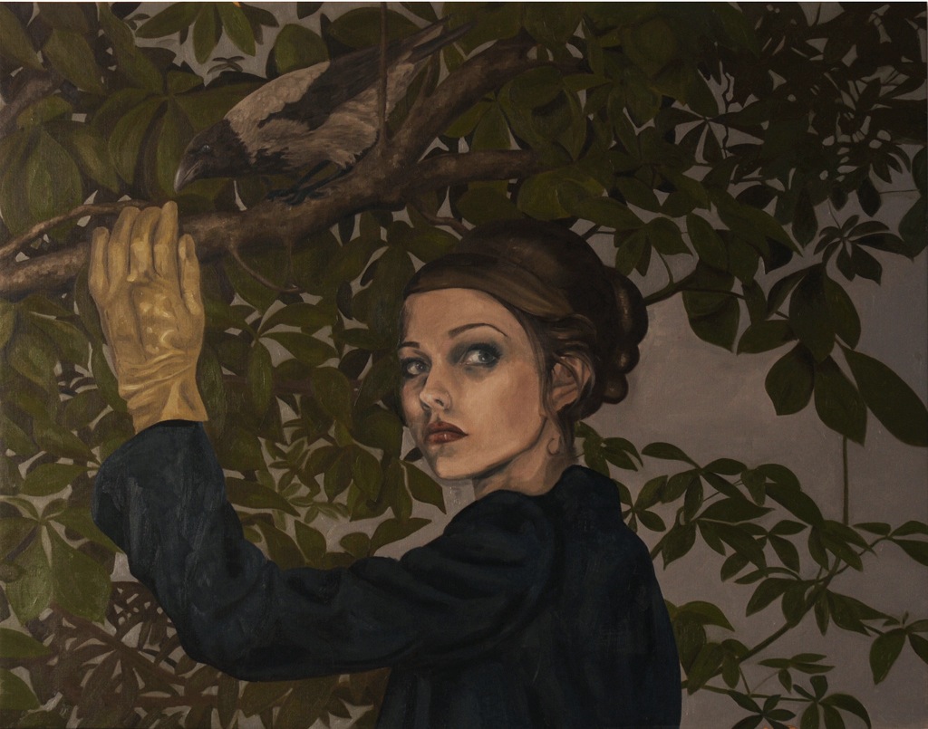 "Not Knowing Under what tree to stand, she Chose the Wrong one" SOLD