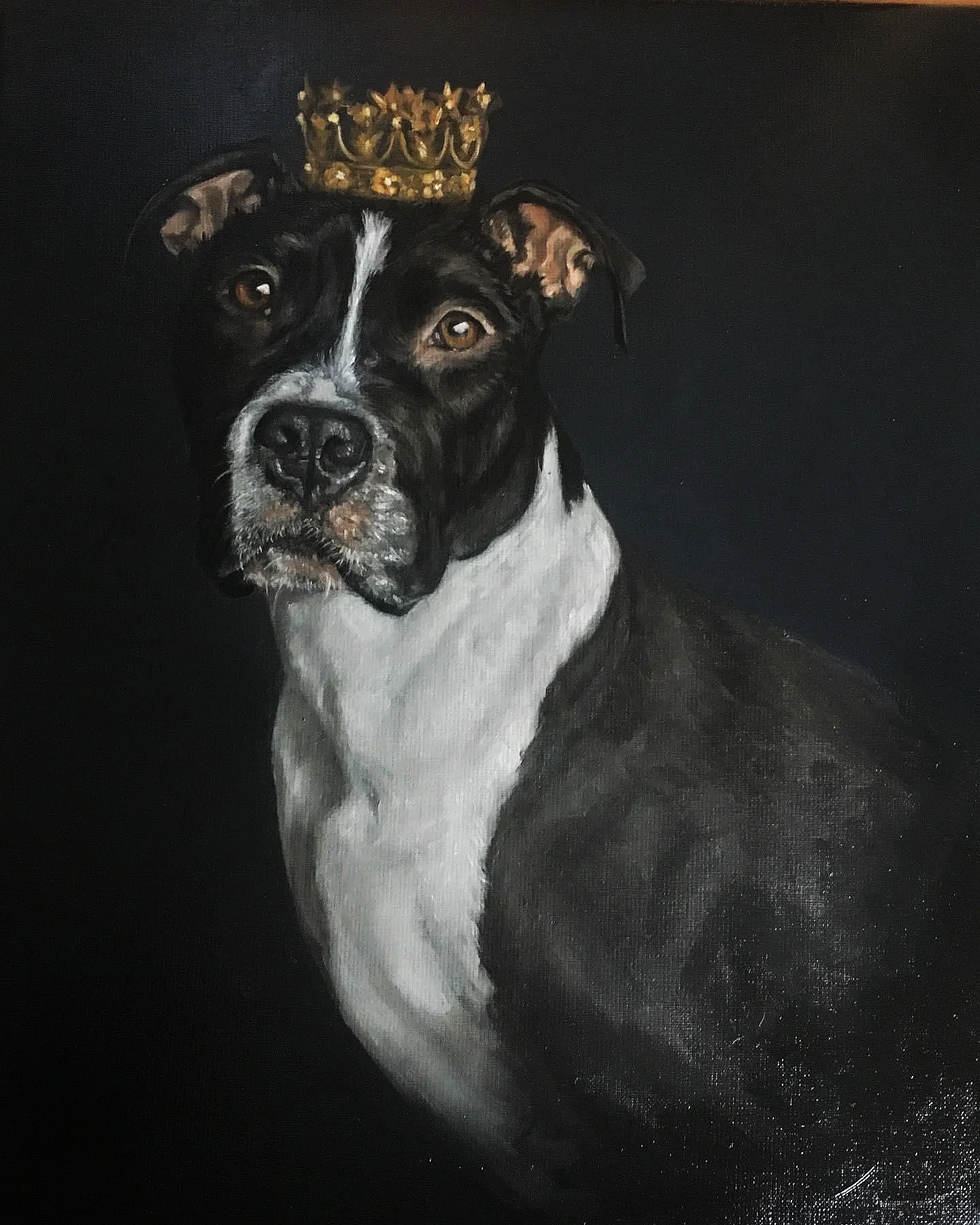 Oil on canvas painting