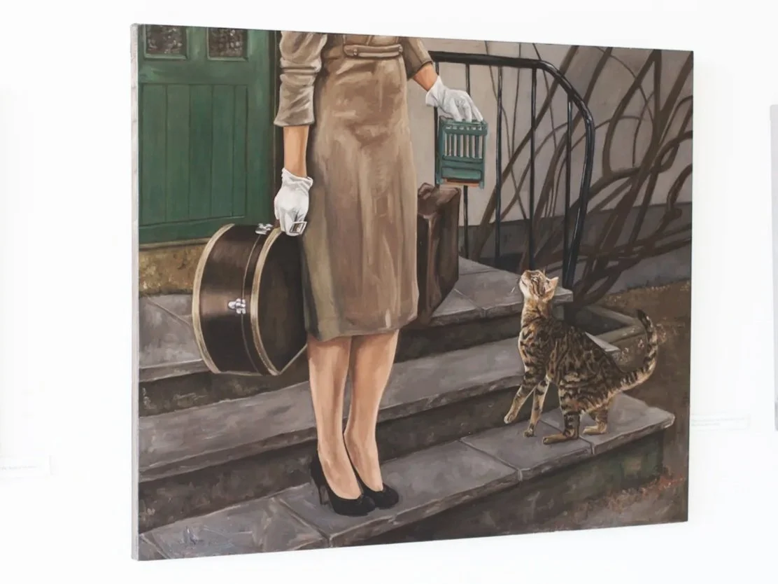 ”She Stood Paralyzed, the Parakeet had Already Died of an Heart Attack”
110cm x 115cmSOLD