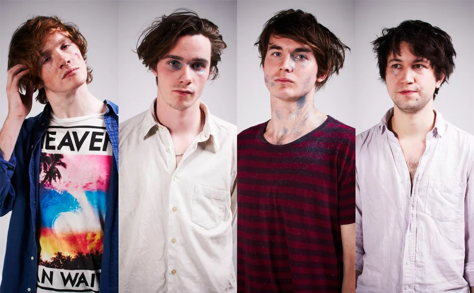Palma Violets: Will Doyle (Drums), Chilli Jesson (Bass/Vocals), Sam Fryer (Guitar/Vocals), Pete Mayhew (Keyboards)