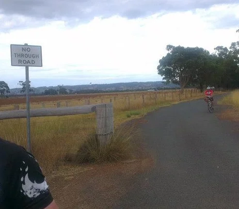 Somehow we came out of a no through road
