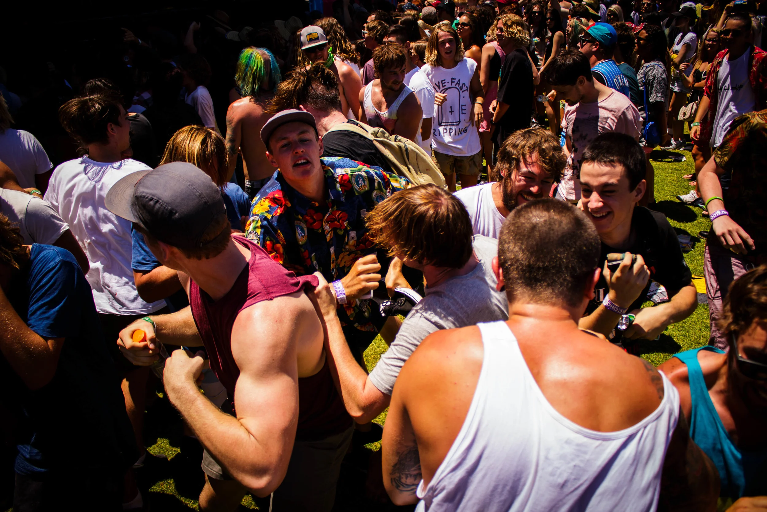 Violent Soho offered the early punters something to dance to.