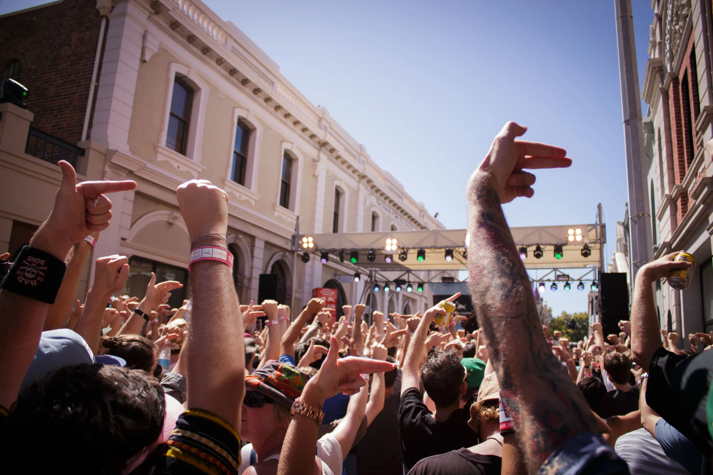 Killer Mike and El-P got the crowd makin' fists and guns. Run the Jewels was a highlight of the day.