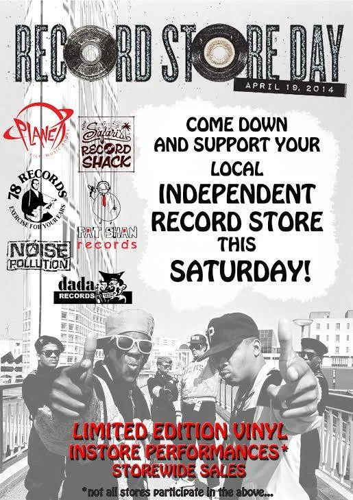 Amber from 78s made this sweet poster for all of the Perth CBD stores. So maybe Fat Shans is open for Record Store Day?
