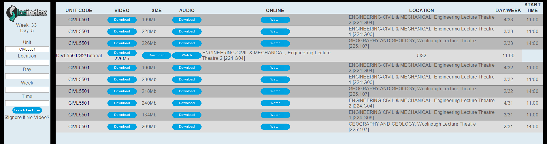 echo360 lectures uwa