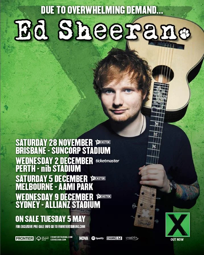 Ed Sheeran Stadium Tours Pt II