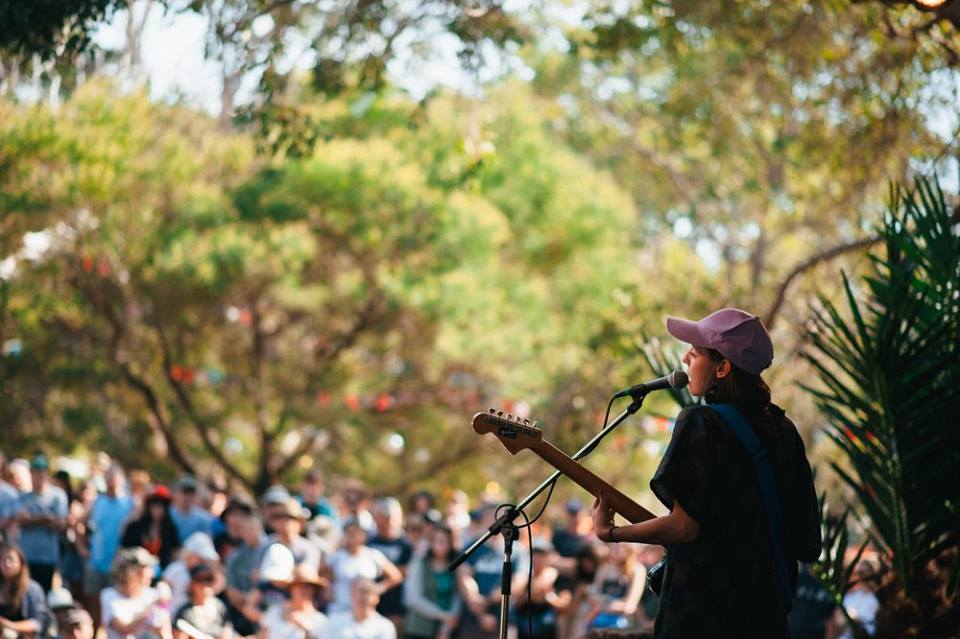 Stella Donelly playing the Backlot Photo by Kieran MacFarlane