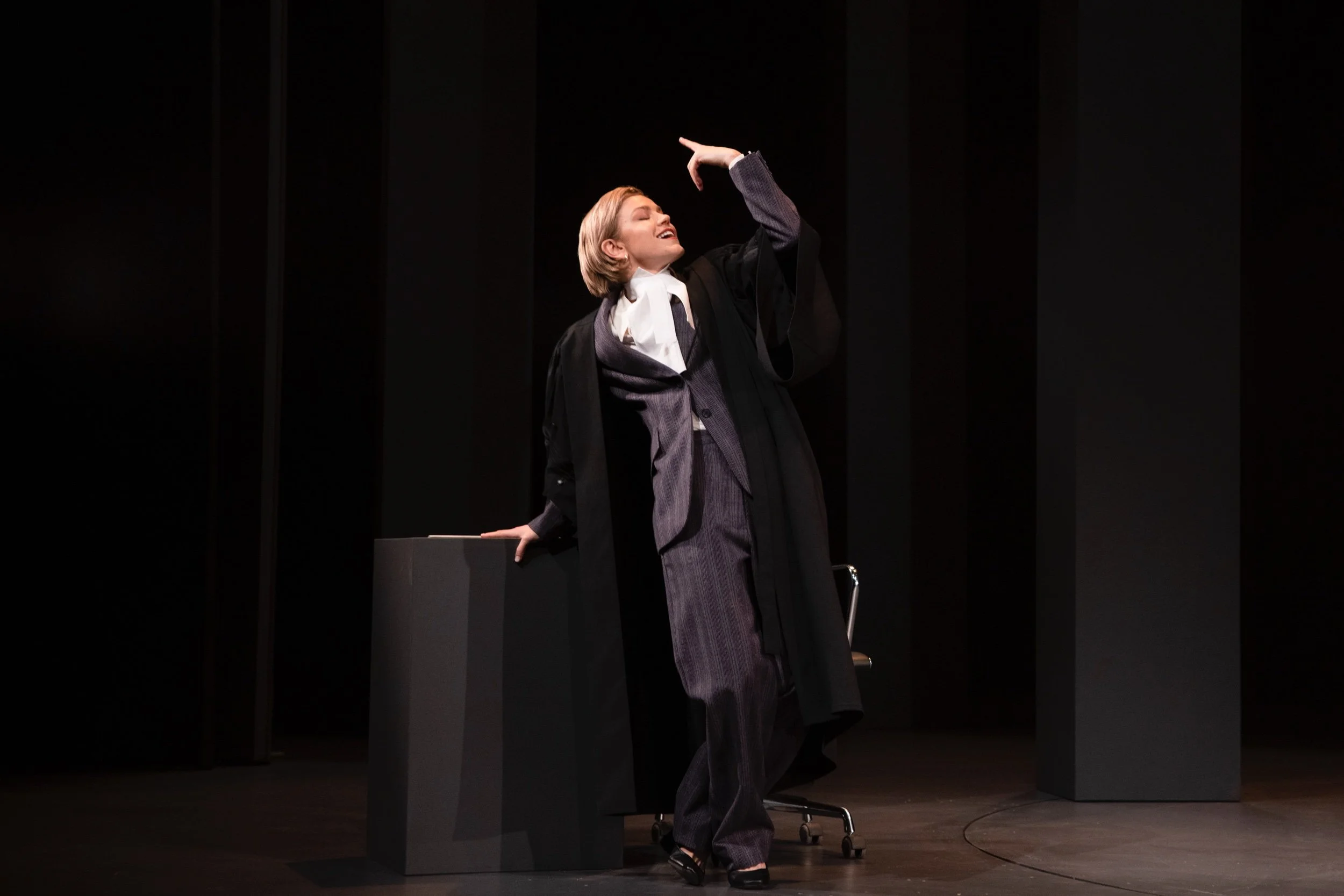 THEATRE REVIEW: “Prima Facie” is a gripping and harrowing one-actor play
