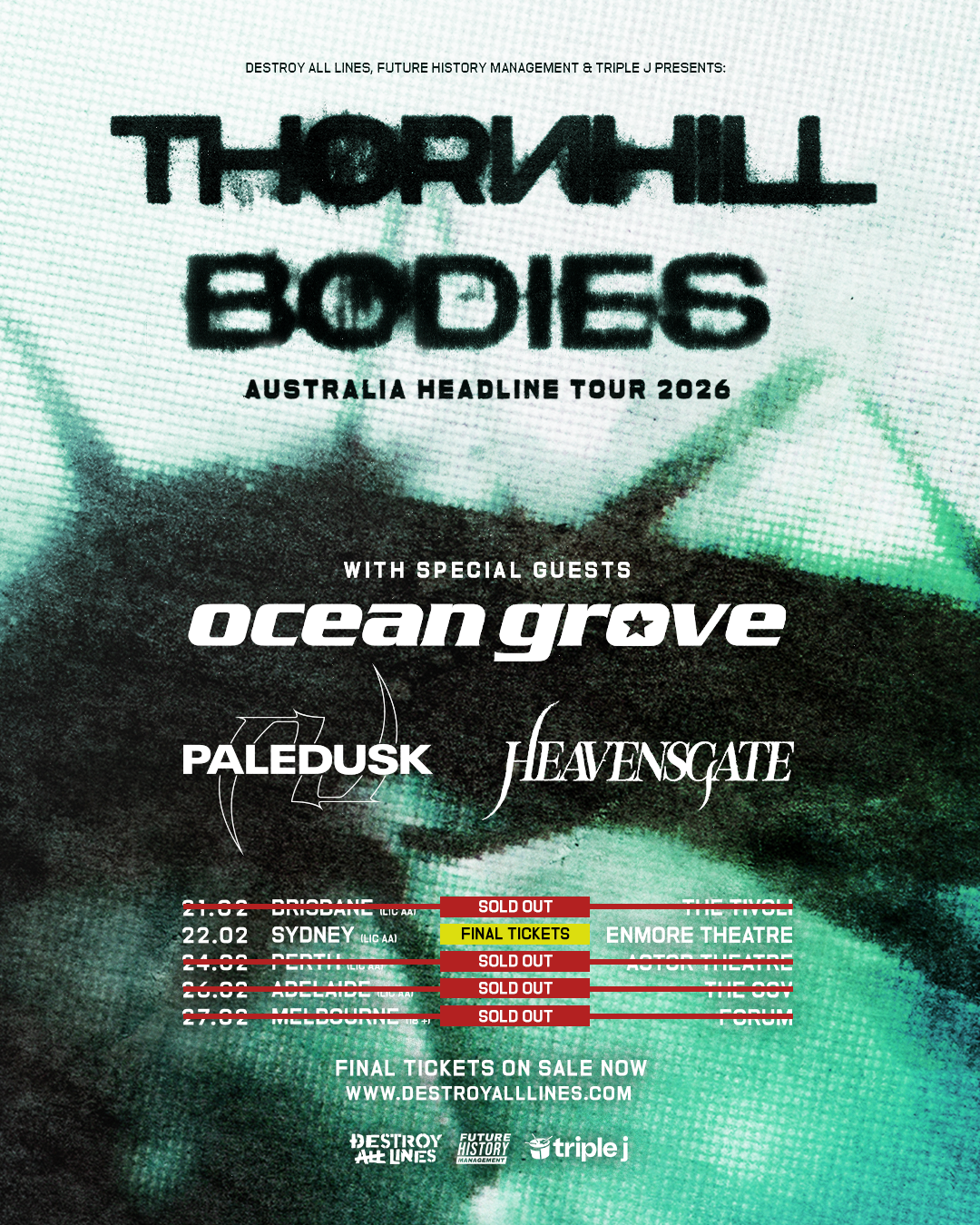 THORNHILL | BODIES AUSTRALIAN TOUR