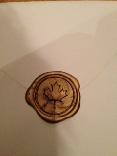 Finished wax seal