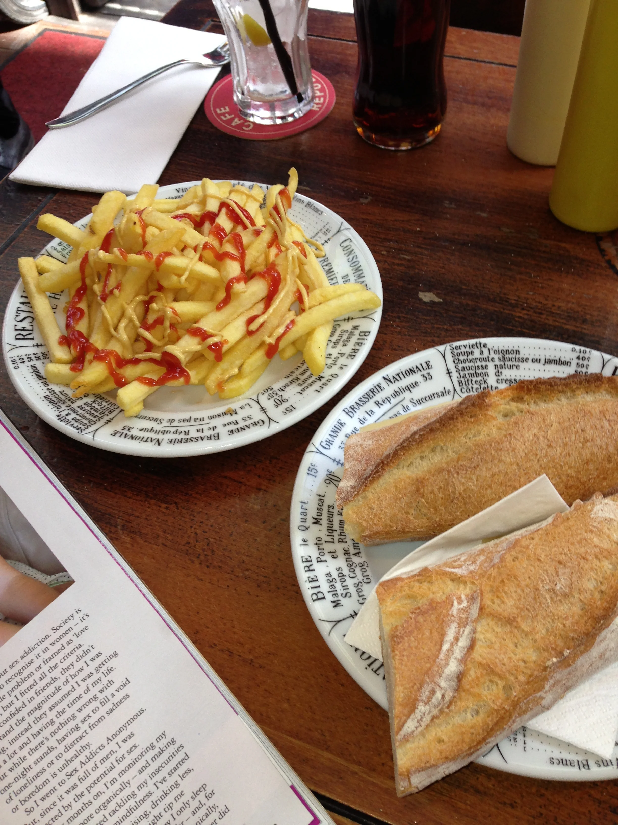 Yummy lunch in the Republique area….