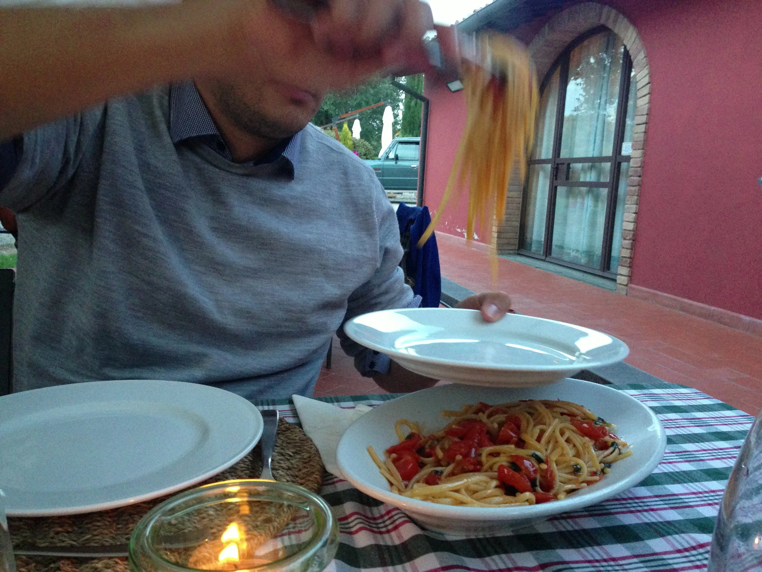 Dinner on the last night