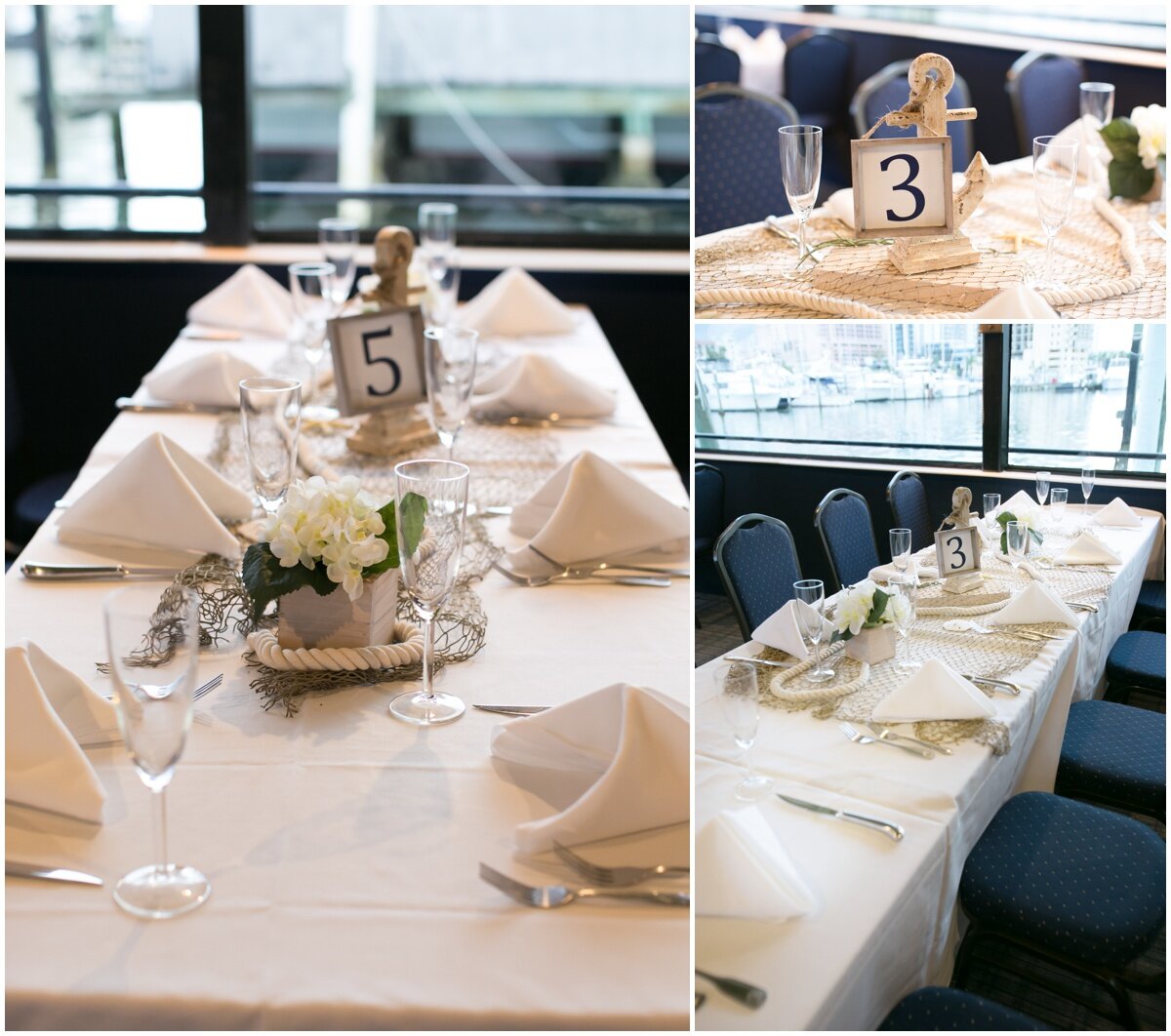  simple wedding table decor with nautical touches 