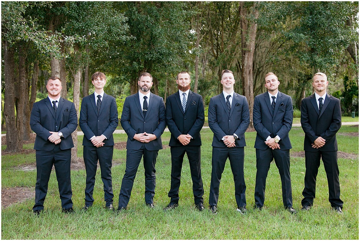  groom with his groomsmen before the wedding 