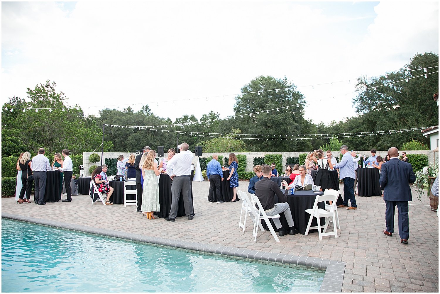  Pool wedding reception 