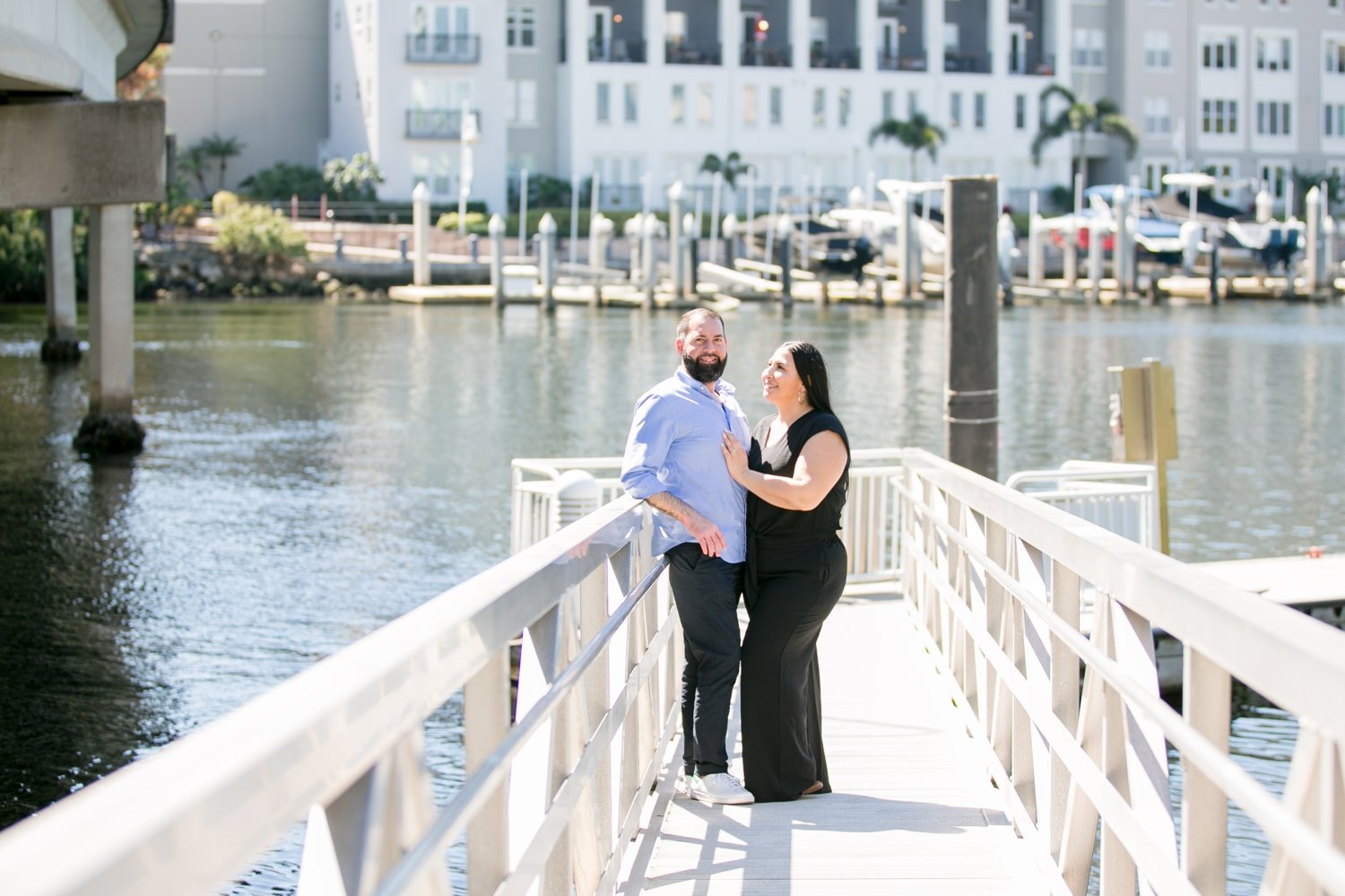 Downtown Tampa Waterstreet Engagement Session Jamie and Brandon 11.jpg