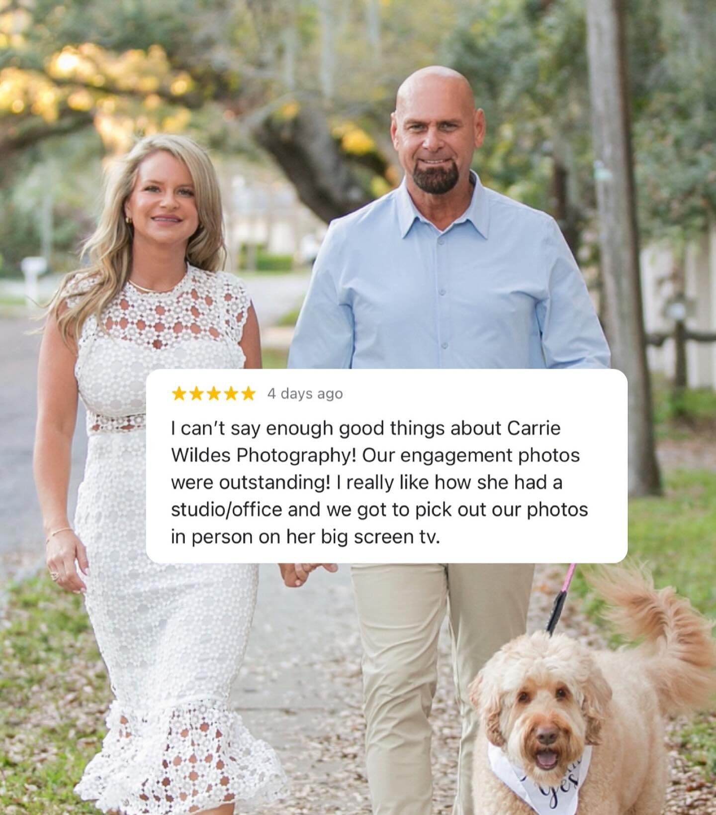 ✨ Thank you Casey for your sweet review 🩵✨

&ldquo; I can&rsquo;t say enough good things about Carrie Wildes Photography! Our engagement photos were outstanding! I really like how she had a studio/office and we got to pick out our photos in person o