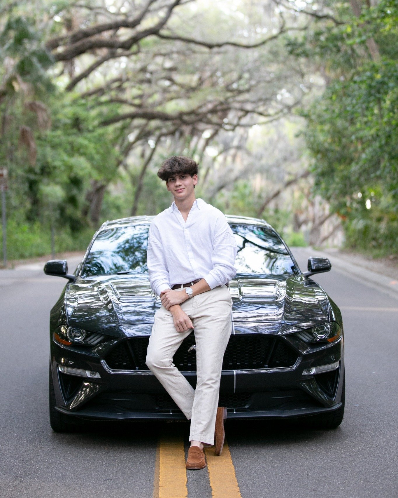 Check these sneak peeks from Nathan's epic senior session! 📸 🐎 From Mustang power to Lamborghini sleekness, Philippe Park was the perfect location 🌟 #SeniorSZN #CarrieWildesPhotography #VroomVroom #PhilippeParkAdventures