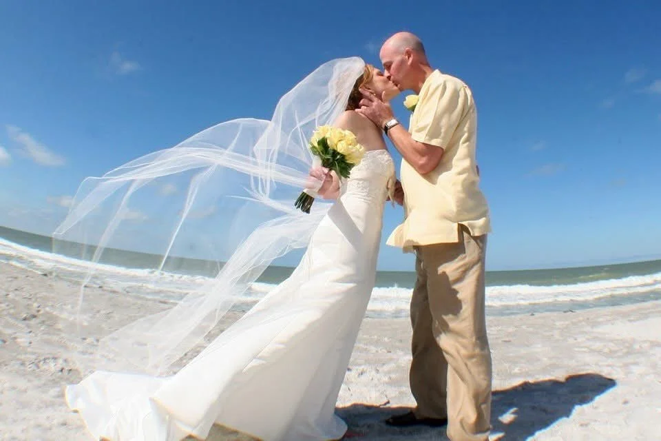 Happy #17 Lisa and Jeff!!! They were one of the very first weddings I did when I started my business and have become some of our dearest friends.  Cheers to 17 and many more travel adventures together!!! #happyanniversary #indianrocksbeachwedding