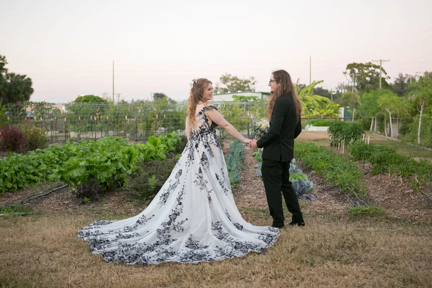 Sneak peeks from Shanea &amp; Mark&rsquo;s gorgeous wedding day at Fat Beet Farm are HERE! ✨ Shanea&rsquo;s gown was absolutely stunning&mdash;and so uniquely her.  One of their biggest must-haves was a photo with the goats, and let&rsquo;s just say&