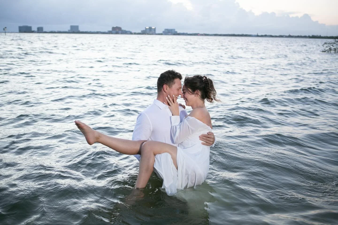 Emmah &amp; Josh &mdash; the ones who walked through wildflowers, waded into the ocean, and loved every second of it. 🤍🌊 🌺 

Today they get married. We couldn&rsquo;t be more honored to have captured this chapter before the most beautiful one begi
