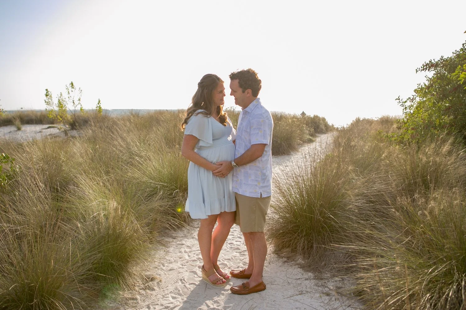 golden hour maternity session Tampa Bay