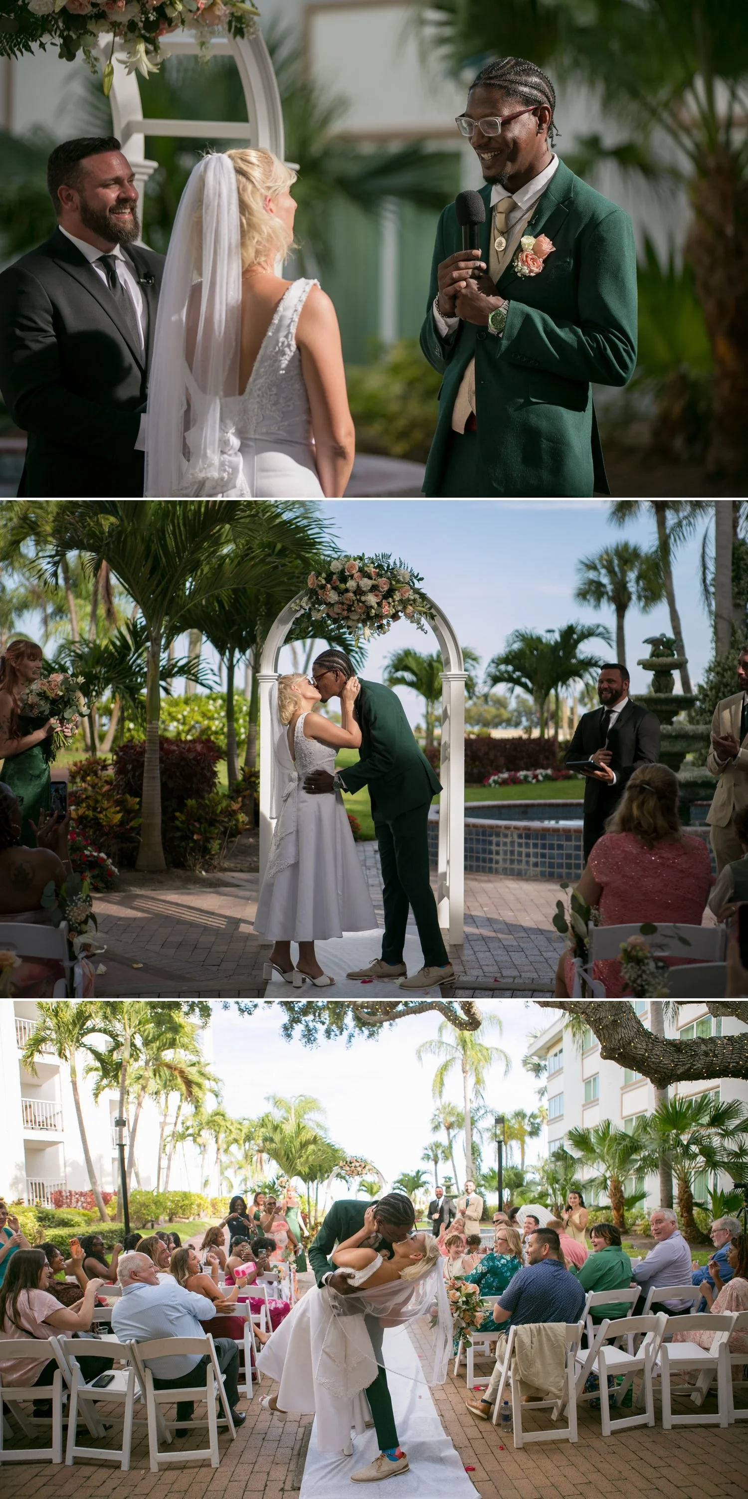 ceremony in tranquility garden at safety harbor resort