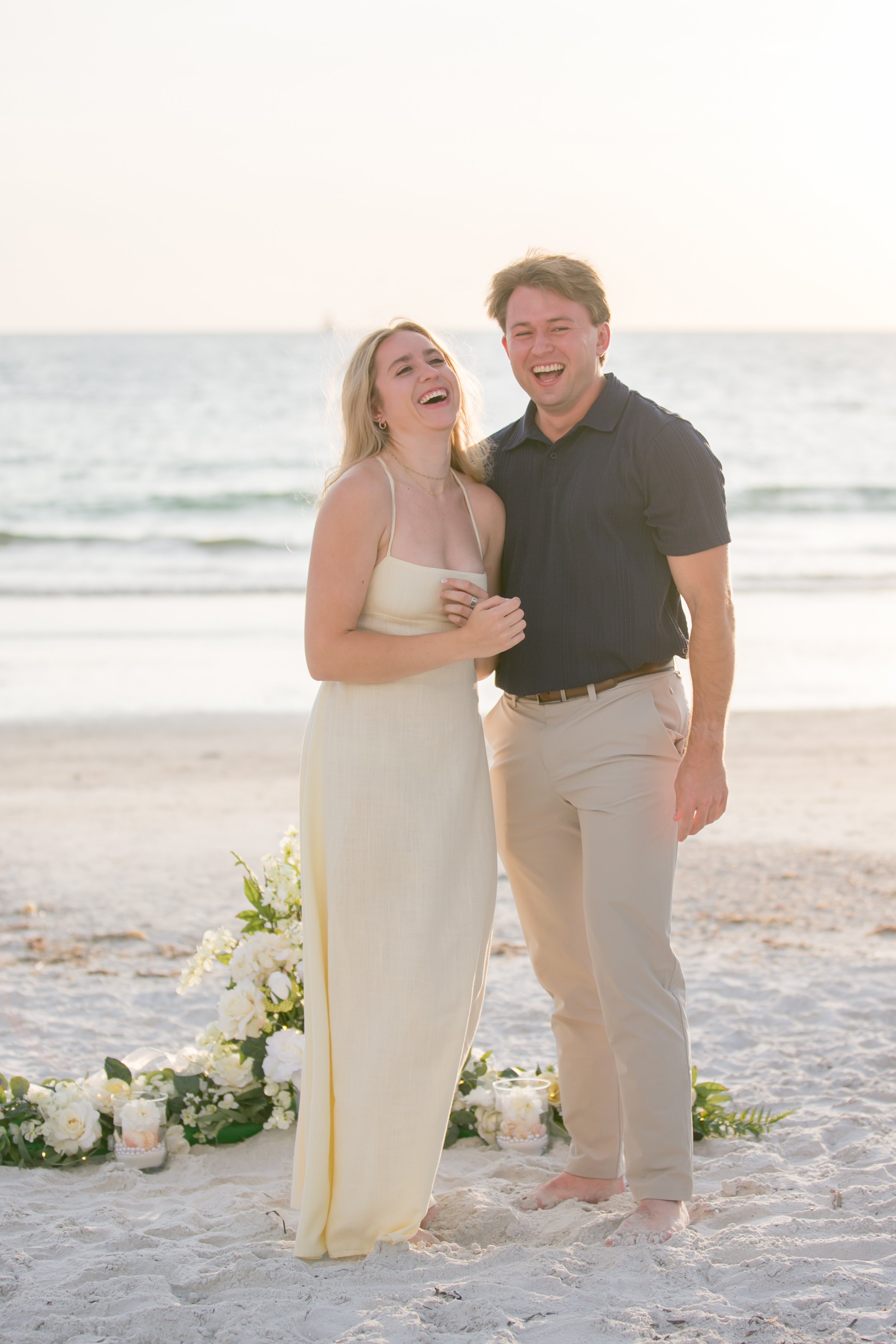 Aaron &amp; Grace's Sand Key Beach Surprise Proposal | Clearwater, FL