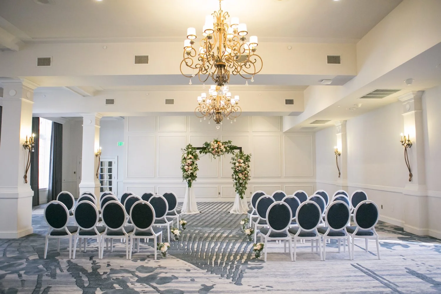 Indoor ceremony at the Don Cesar on St. Pete Beach
