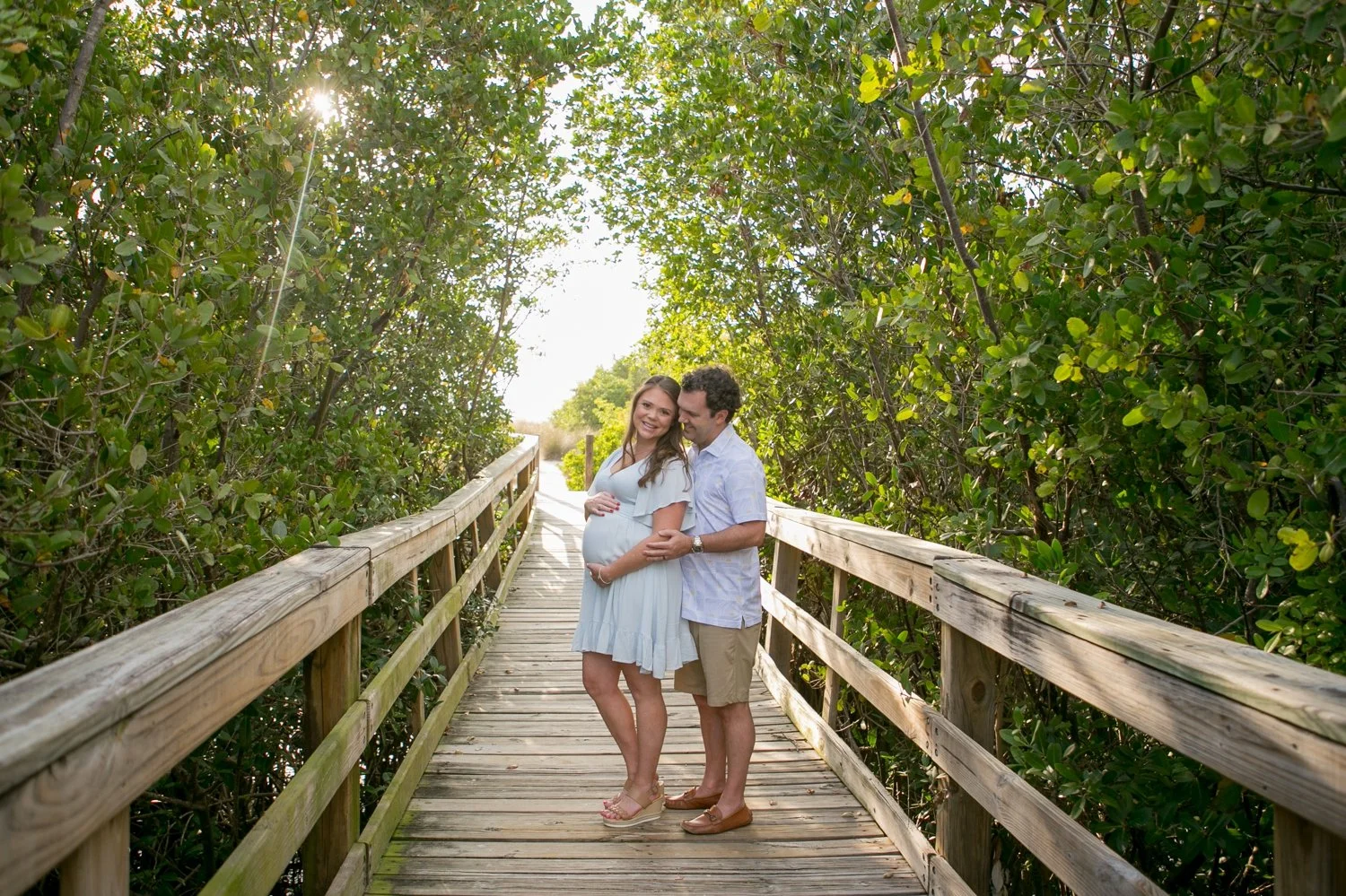 Tampa maternity photos at Cypress Point Park