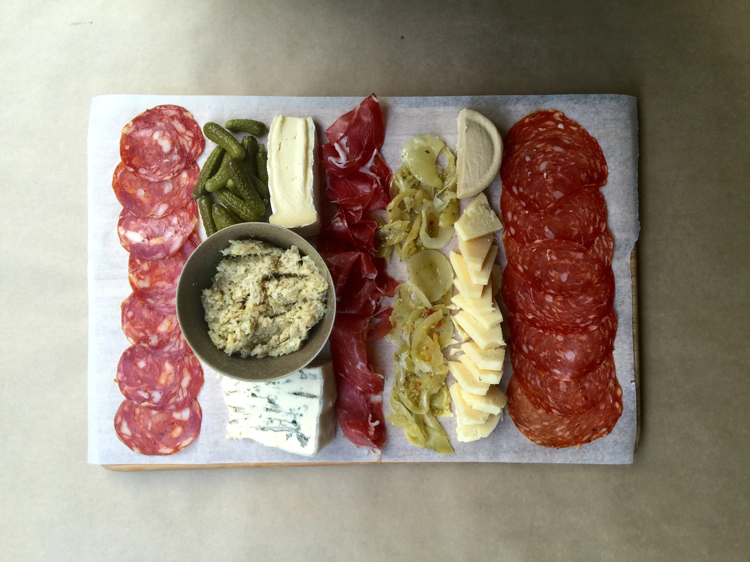 Antipasto with finds from Smoult's