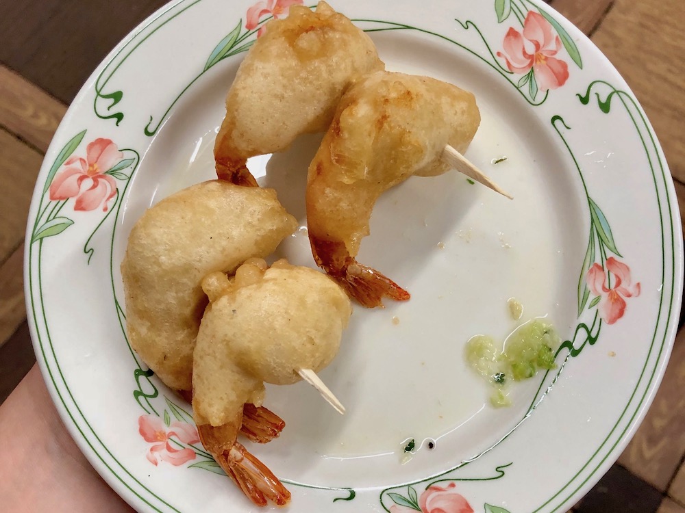 Gambas en Gabardina