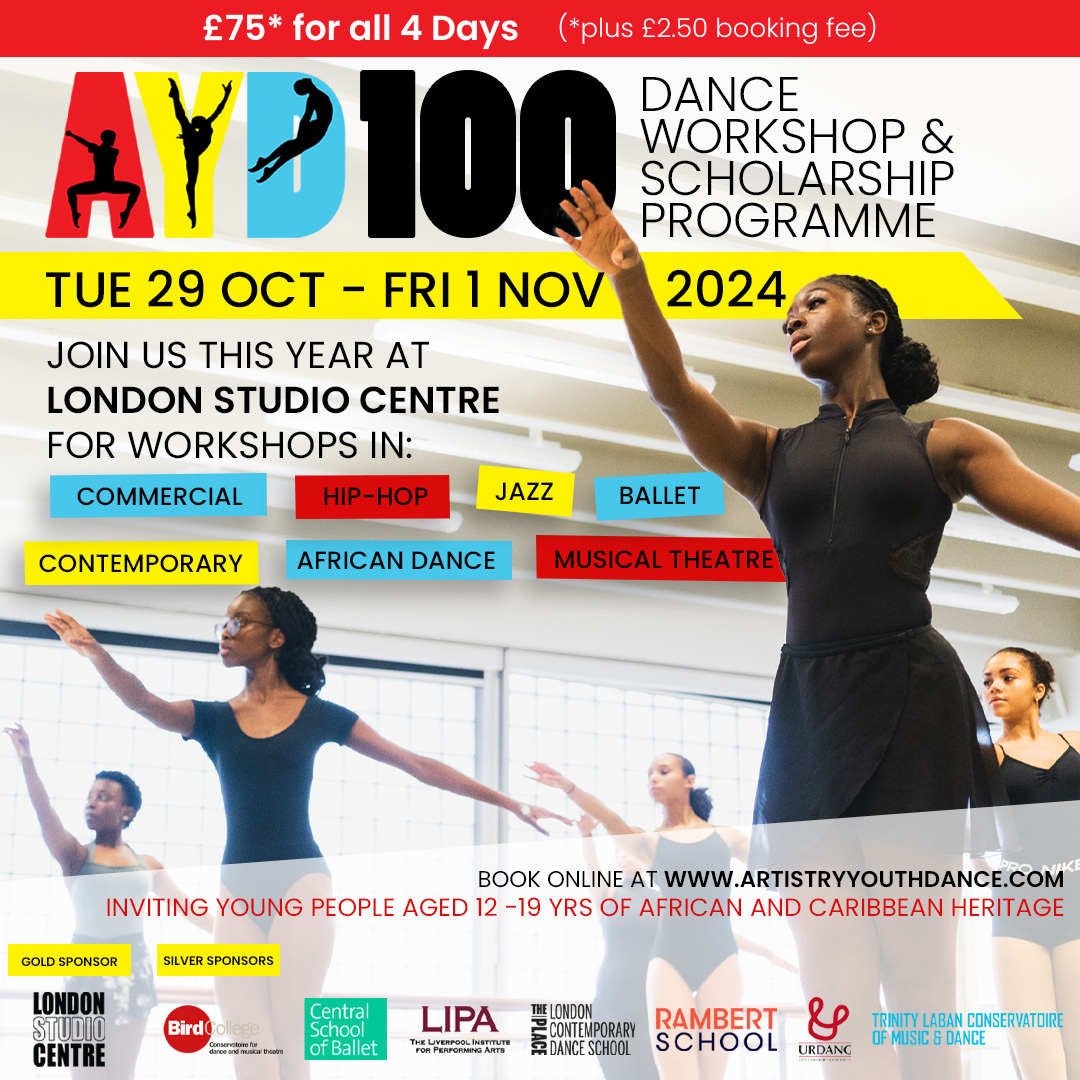 AYD100 Dance Workshop &amp; Scholarship Programme 2024